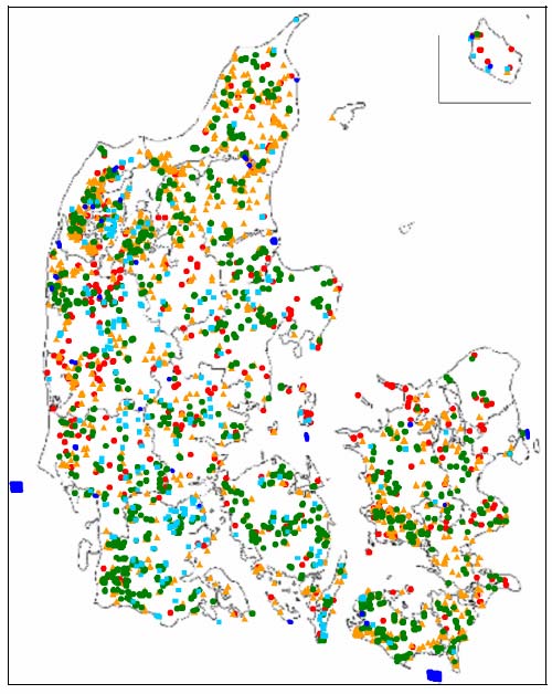 Figure 3-1 Wind Turbines in Denmark 2006