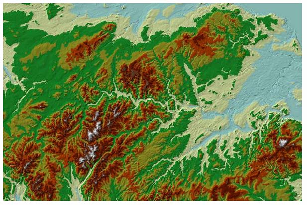 Figure 5-2 TIN model of the Borders