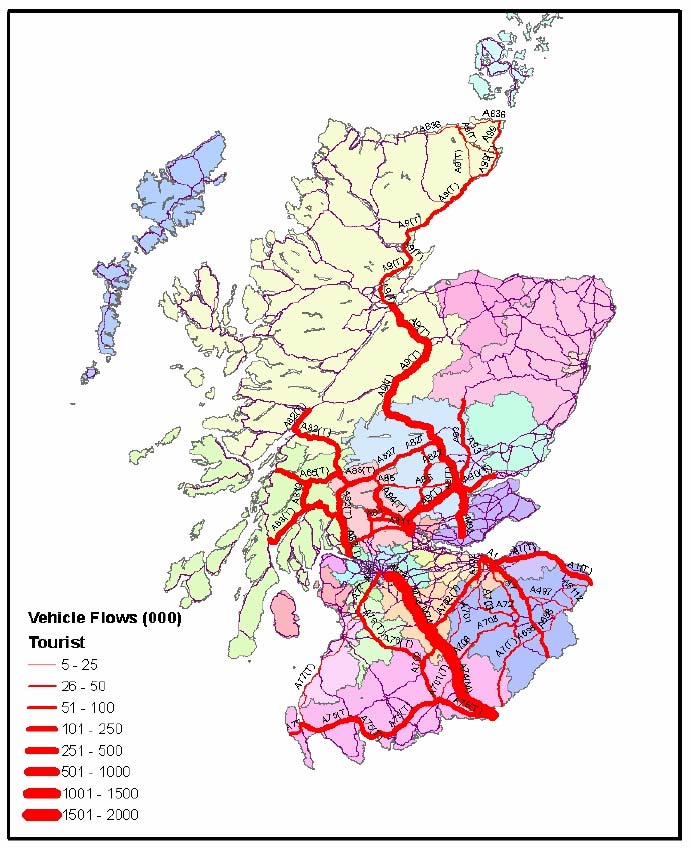 Figure 5-6 Main Tourist Travel Flows