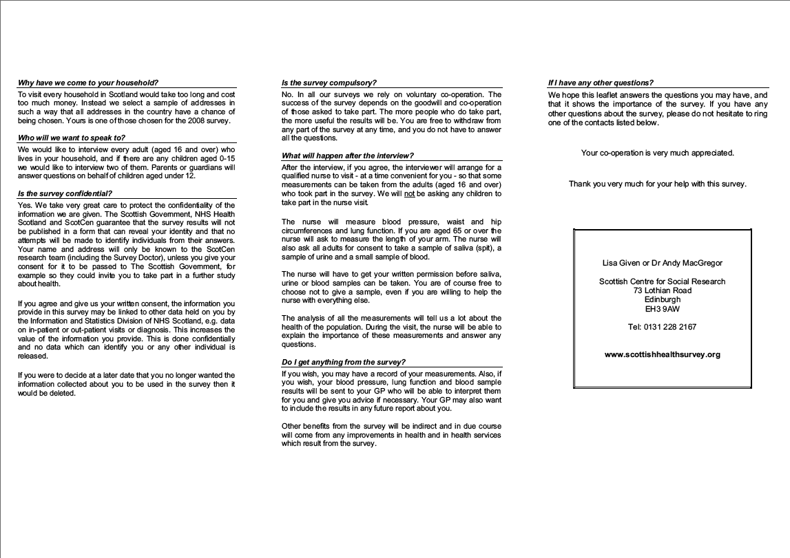 Stage 1 Leaflets - Interviewer
