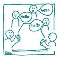 people talking