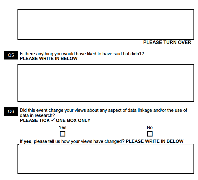 Post-workshop questionnaire Post-workshop questionnaire