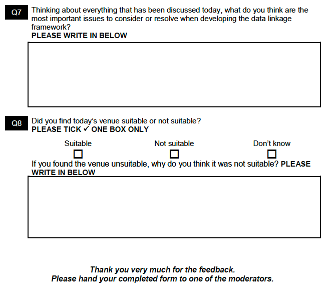 Post-workshop questionnaire Post-workshop questionnaire