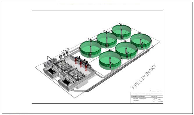 Figure 13: A modern recirculation smolt unit