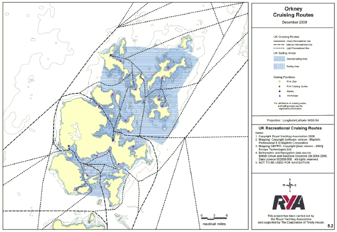 Figure 4.2 Extract from the RYA Coastal Atlas Figure 4.2 Extract from the RYA Coastal Atlas