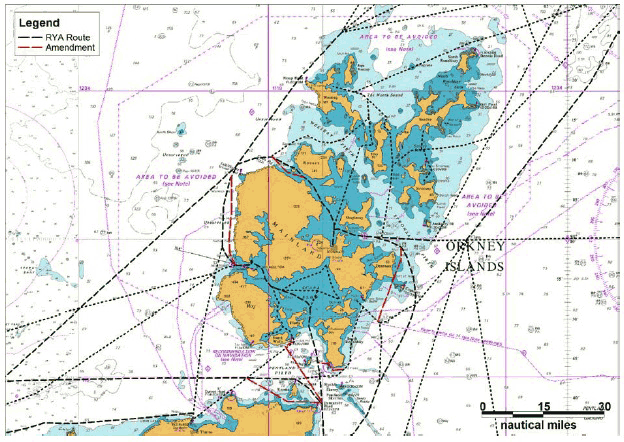 Figure 8.11 Amendments identified to RYA Coastal Atlas Routes Figure 8.11 Amendments identified to RYA Coastal Atlas Routes