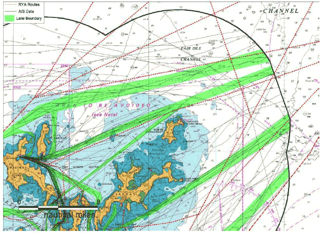Figure 8.22 Northern Orkney Islands Recreational Routes and Lane Boundaries Figure 8.22 Northern Orkney Islands Recreational Routes and Lane Boundaries