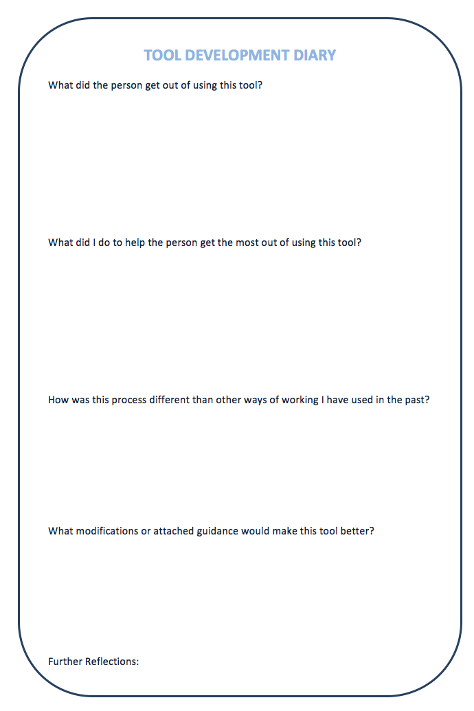 Tool Evaluation Diaries Practitioner