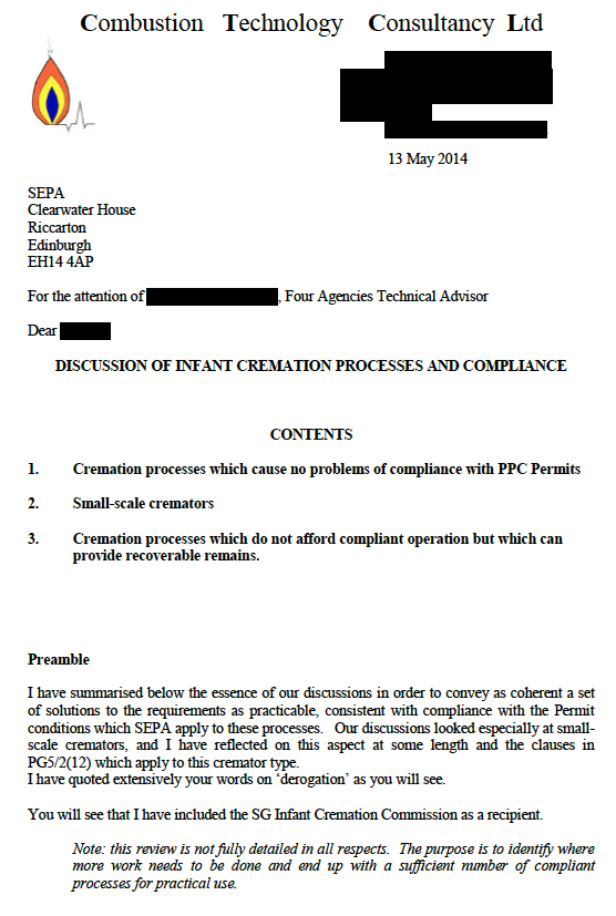 Annex G - Dr Chamberlain Supplementary Note to SEPA and Comments