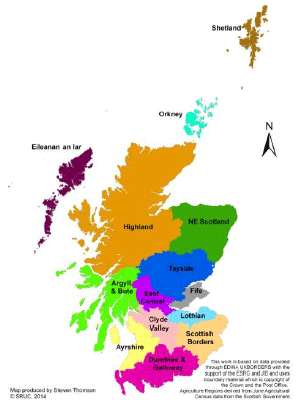 Figure 2 JAC Agricultural Regions