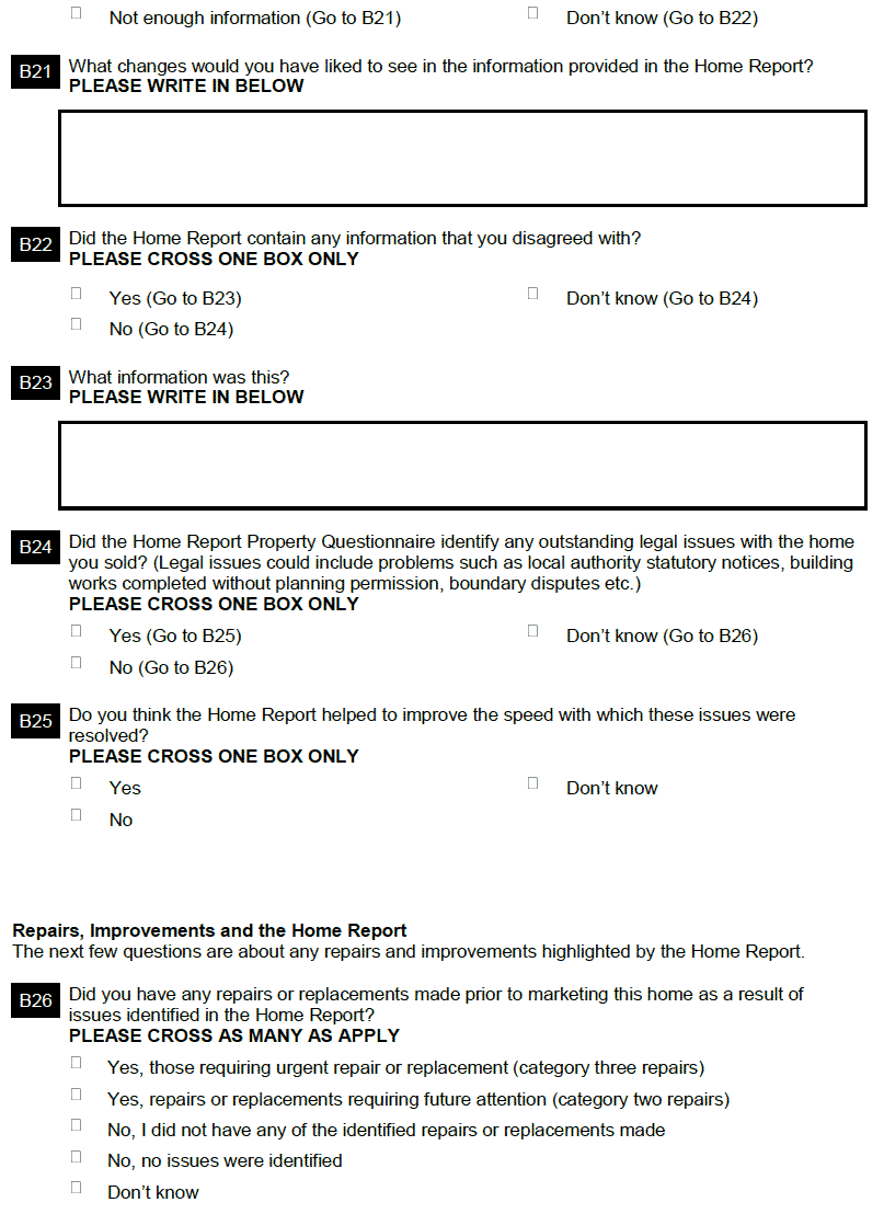 Section B: Selling your home