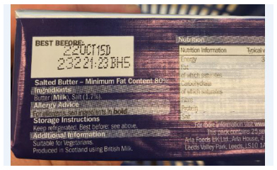 Lidl Scottish Salted Butter - produced in Scotland using British milk Lidl Scottish Salted Butter - produced in Scotland using British milk