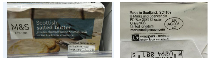M&S Scottish Salted Butter - made in Scotland, churned using Scottish milk from the Lockerbie creamery M&S Scottish Salted Butter - made in Scotland, churned using Scottish milk from the Lockerbie creamery