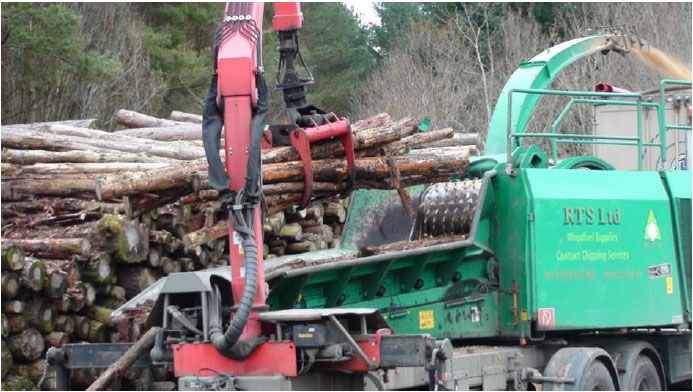 Figure 4: Local Wood Chips Production near Banchory