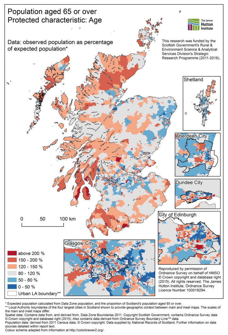 Figure 3: Population aged 65 or over, Scotland. Figure 3: Population aged 65 or over, Scotland.