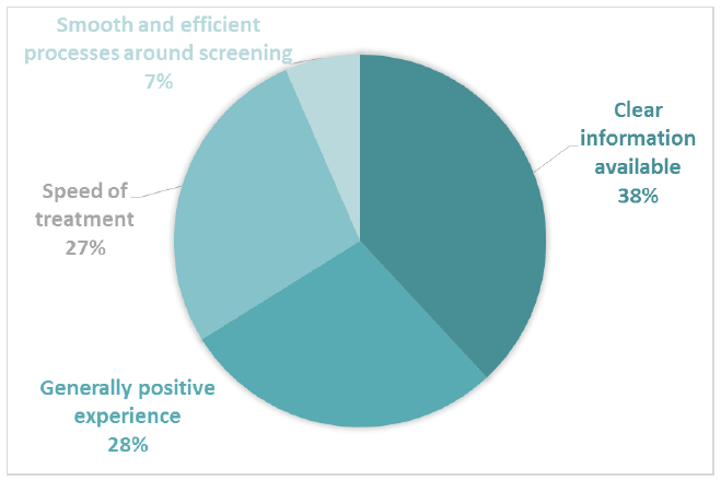 Figure 3 Positive subthemes for Comment Box 1 – Lead up to diagnosis Figure 3 Positive subthemes for Comment Box 1 – Lead up to diagnosis