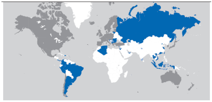 Fig. 1.1: Global coverage of PISA 2012 Fig. 1.1: Global coverage of PISA 2012