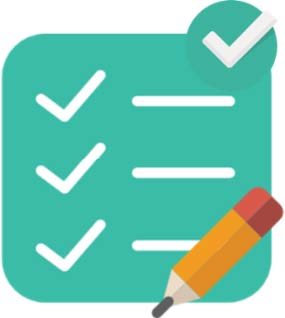 A small checked list and pencil