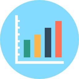A circular image with a graph inside