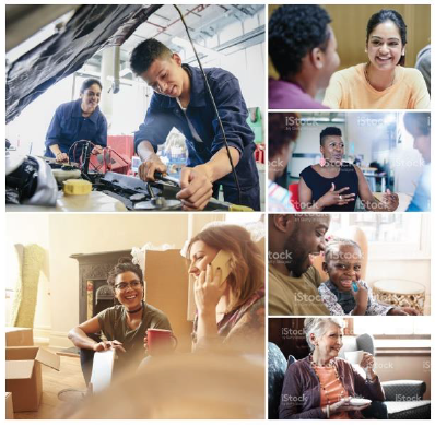 Figure 7: Photo set 1 – Social Security Scotland clients