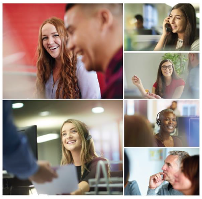 Figure 8: Photo set 2 – Social Security Scotland staff at work