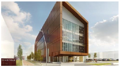 An artist’s impression of Red Tree Business Suites at Magenta Business Park at Shawfield which was opened in 2018