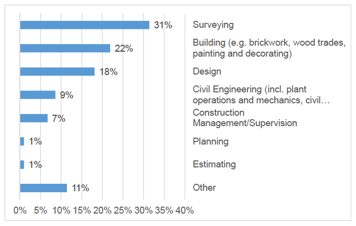 Figure 17: Subjects studied by respondents