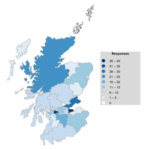Figure 1: Heat map of survey respondent location