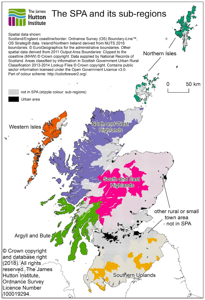 Figure 2: Sparsely Populated Areas in Scotland Figure 2: Sparsely Populated Areas in Scotland