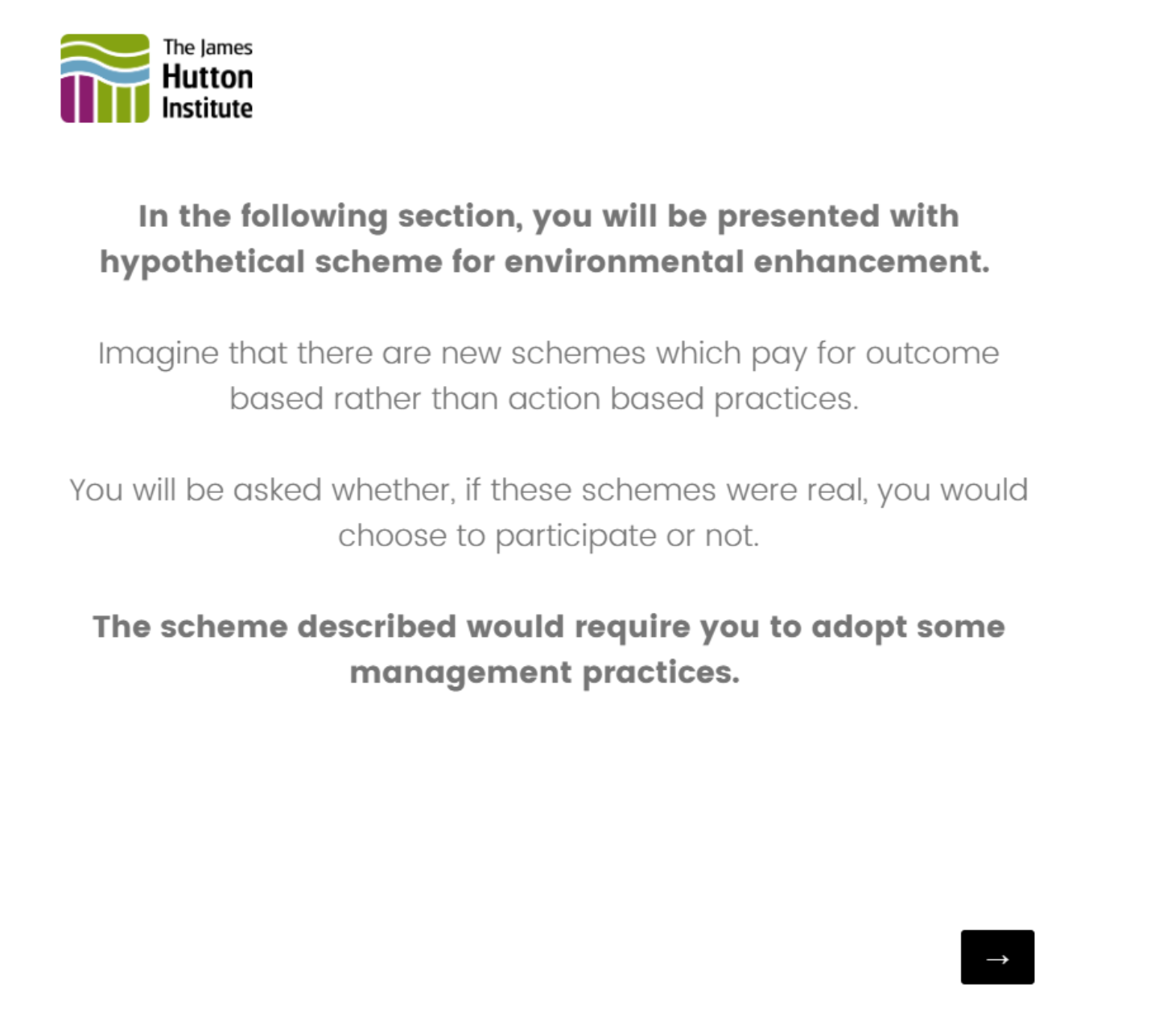 Extract from the online activity used to stimulate discussion about incentives options during online workshops.