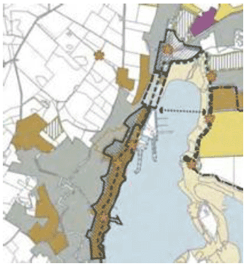 A Map of Stromness Urban Design Framework, extracted from the proposed 2011 Orkney Local Development Plan