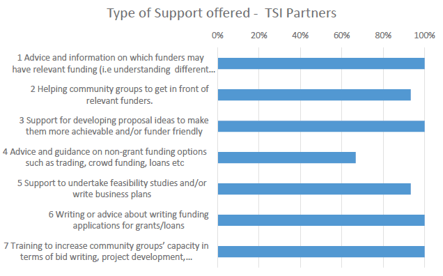 Figure 5c: The type of support offered by funding advisors 