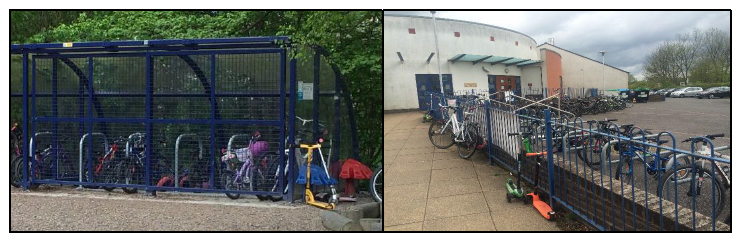 Figure 6.1: Examples of School Bike/Scooter Parking