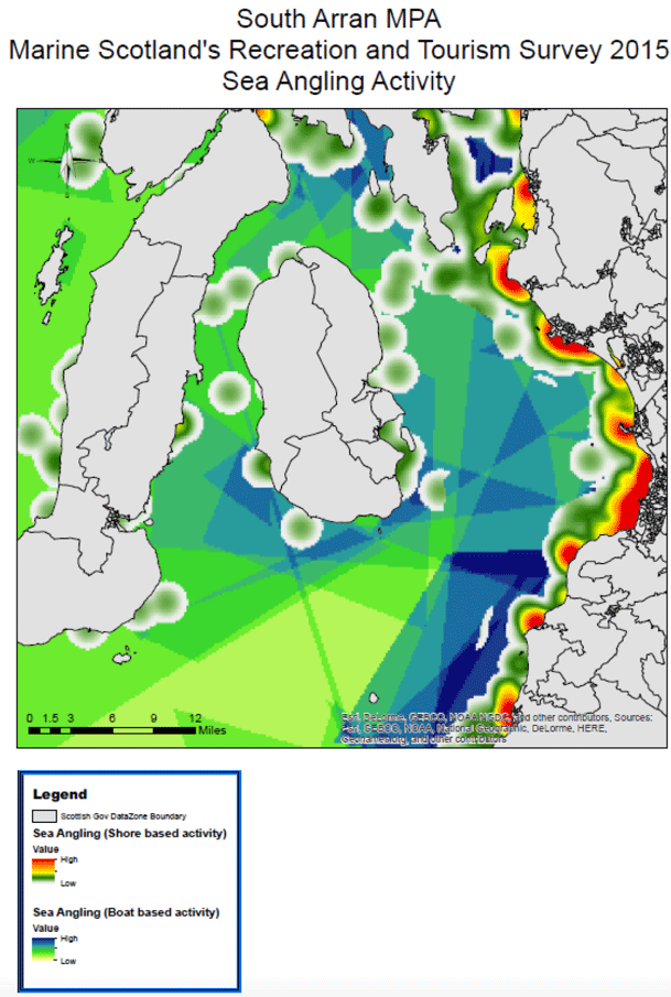South Arran MPA Marine Scotland's Recreation and Tourism Survey 2015 Sea Angling Activity
