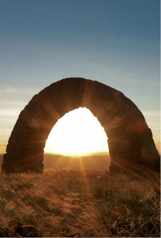 One of Andy Goldsworthy’s Striding Arches on Bail Hill, Dumfries and Galloway