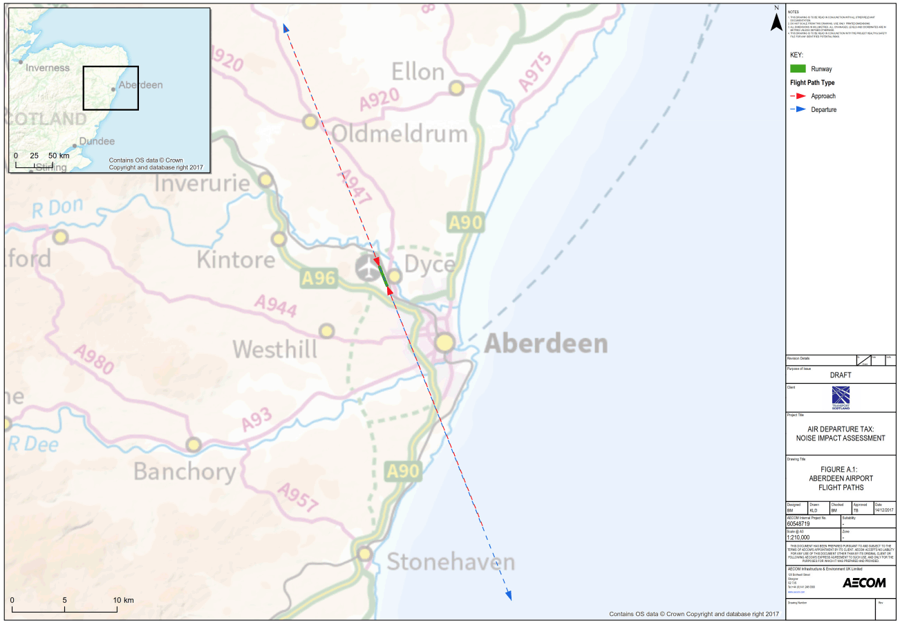 Figure A.1 Aberdeen Airport Flight Paths