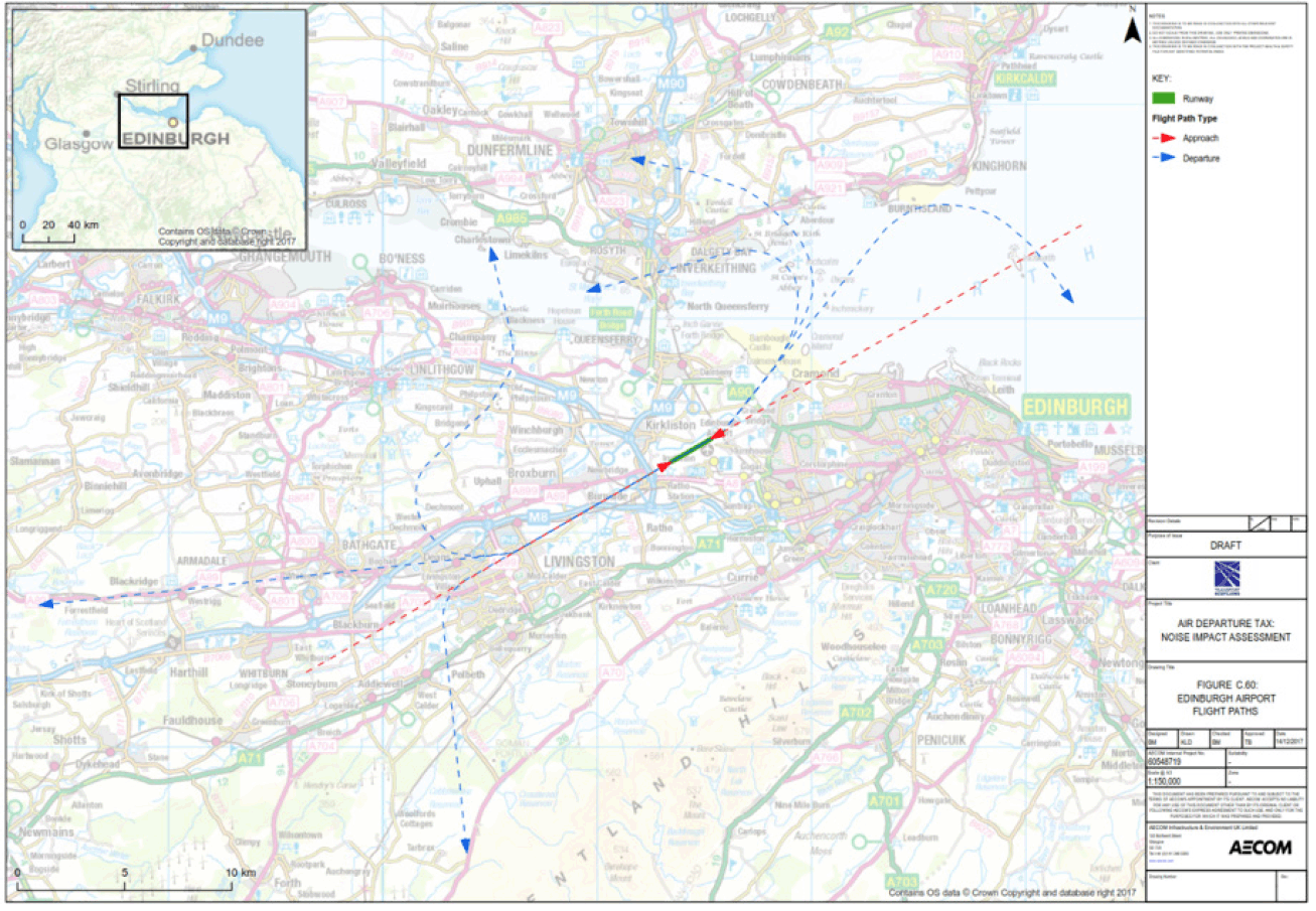 Figure A.2 Edinburgh Airport Flight Paths