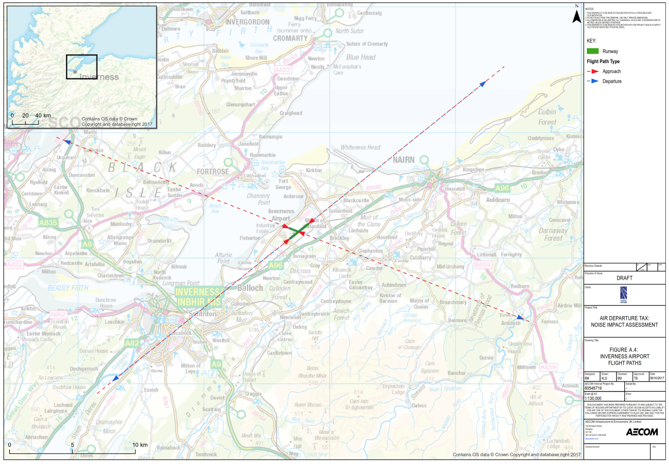 Figure A.4 Inverness Airport Flight Paths