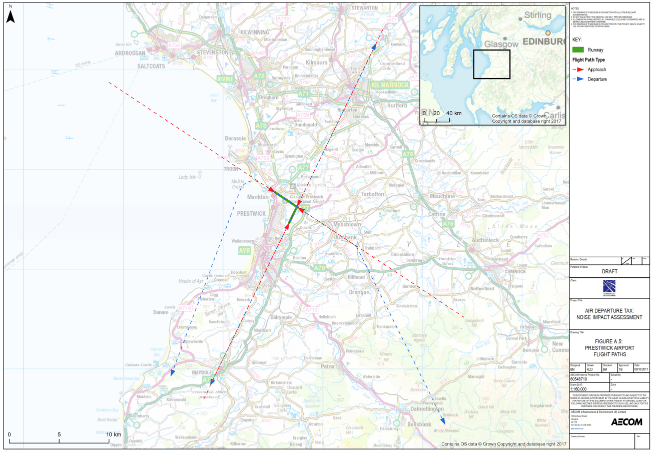 Figure A.5 Prestwick Airport Flight Paths
