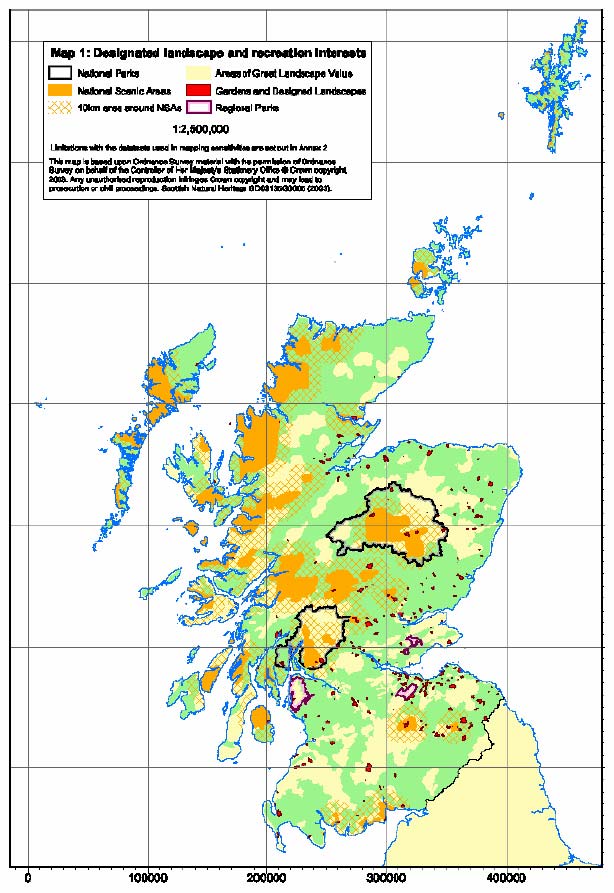 Figure 13-1 Scotland's Scenic Areas