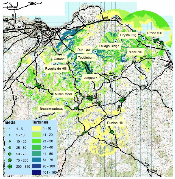 Figure 10-3 The Scottish Borders: Approved and Applications