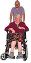 carer helping wheelchair user