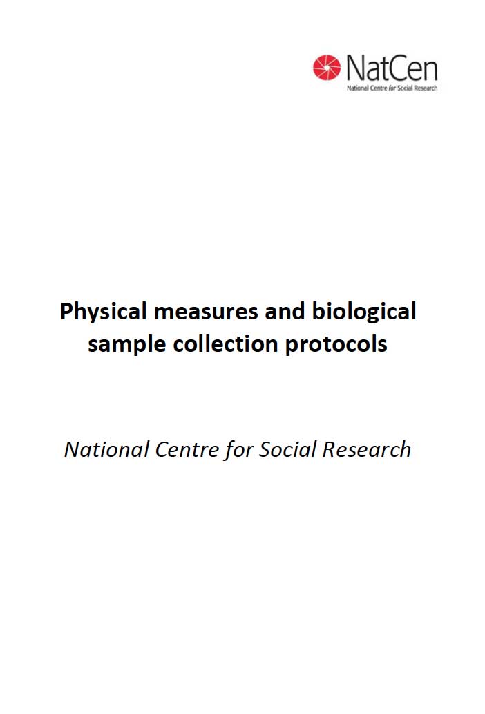 Physical measures and biologicalsample collection protocols - cover
