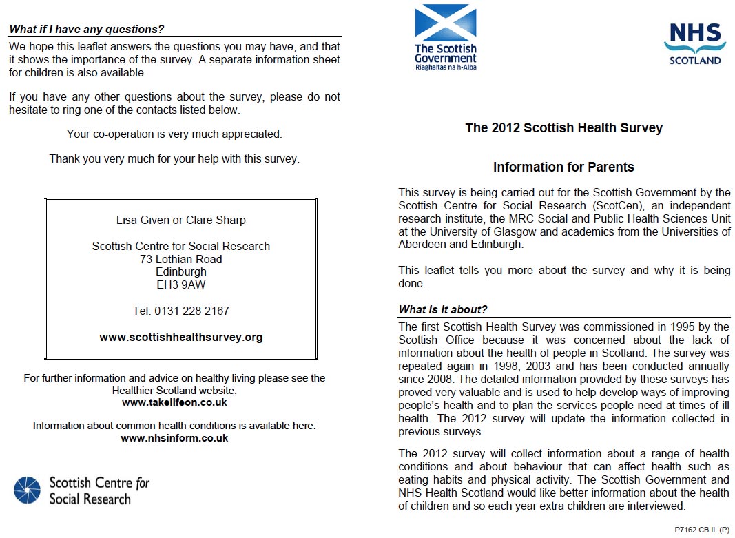 Information Leaflet for Parents (Child Boost only) - part 1