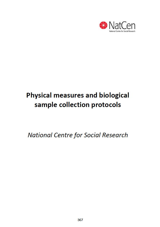 Physical measures and biological sample collection protocols