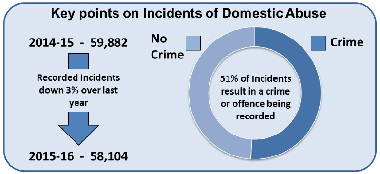 Key points on Incidents of Domestic Abuse