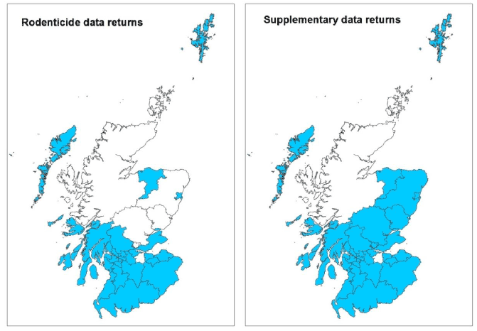 Figure 1 Scottish LAs supplying 2015 data