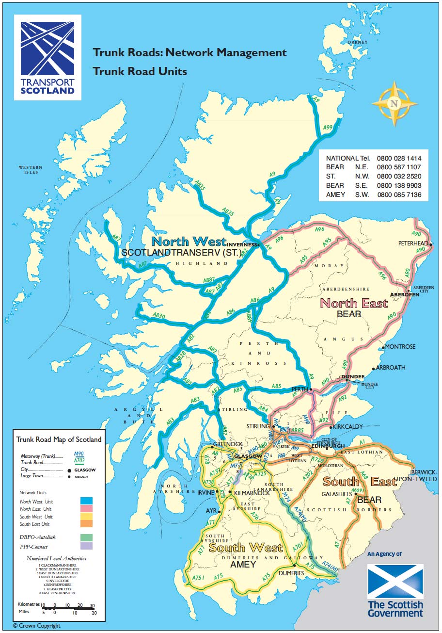 Figure 5.2 Trunk roads : Network management