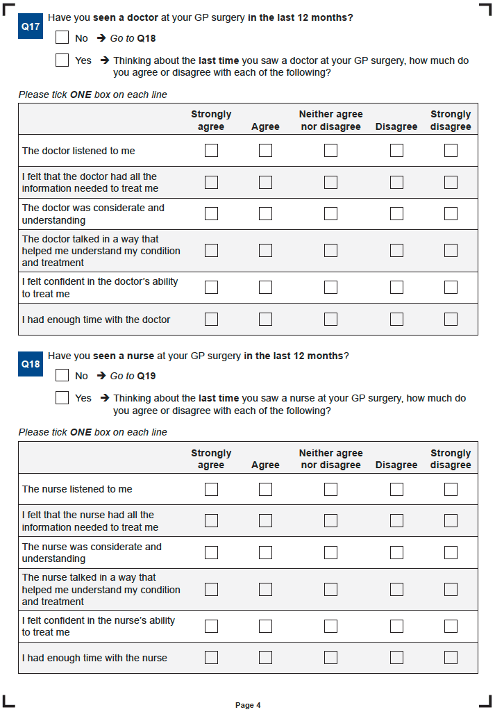Patient Experience Survey Patient Experience Survey