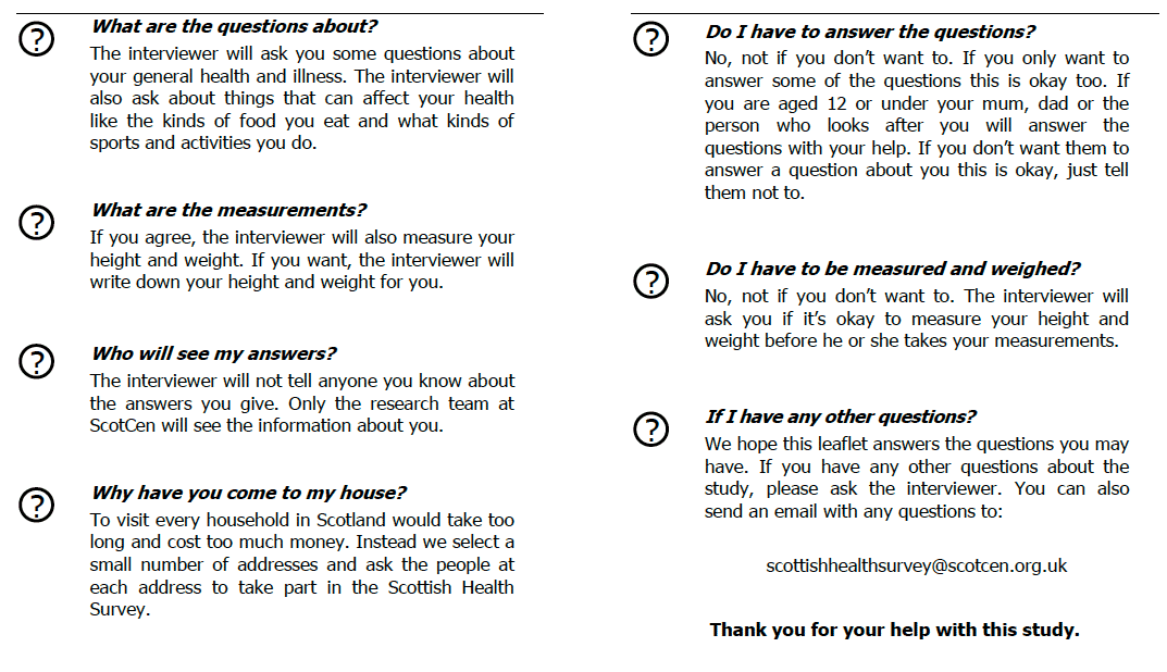 Stage 1 Leaflets - Interviewer Stage 1 Leaflets - Interviewer